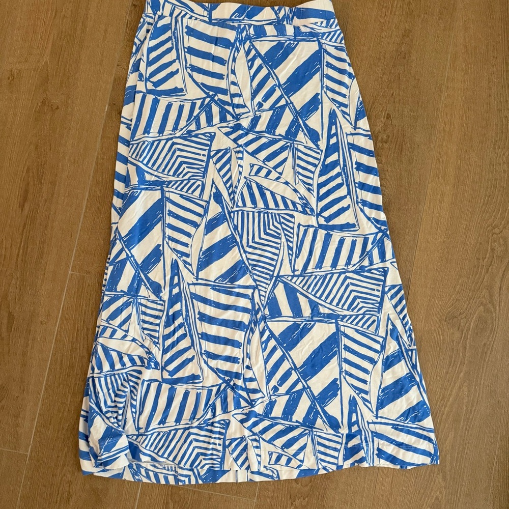 Lilly Pulitzer sailboat maxi skirt